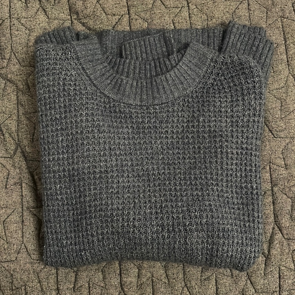 American Eagle Oversized Sweater Waffle Knit